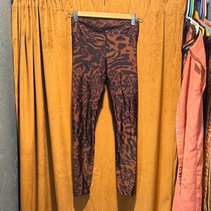 Koral Brown & Black Animal Print Workout Leggings
